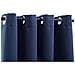 Tende Oscuranti Con Anelli In Metallo 2 Pz Blu 140x245 Cm - Foto miniatura 4