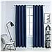 Tende Oscuranti Con Anelli In Metallo 2 Pz Blu 140x245 Cm - Foto miniatura 1