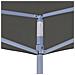 Gazebo Professionale Pieghevole 2x2m In Acciaio Antracite - Foto miniatura 3