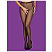 Collant Sexy Aperte Rete, Nero, Taglia Unica - Foto miniatura 2