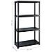 Scaffale A 4 Ripiani Nero 244x30,5x130 Cm In Plastica - Foto miniatura 7