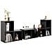 Set Mobili TV 6 pz Grigio Lucido in Legno Multistrato - Foto miniatura 7