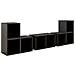 Set Mobili TV 6 pz Grigio Lucido in Legno Multistrato - Foto miniatura 1