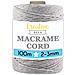 100m Macrame Corda Verde Chiaro | Filo Cotone Uncinetto | 2-3 Mm (+-0.5mm) | 15 Strati | Grande Spago Da Cucina Rotolo Spessi Naturali Forte | Decorazione Casa Artigianato Artistico Foto - Foto miniatura 1
