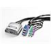 KVM Switch "Star" 1 User - 4 PCs, PS / 2, PS / 2, 1,2m, Argento, Cablato, 4 x 2 x 6pin MiniDIN 4 x HD 15pin - Foto miniatura 1