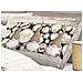 Completo Lenzuola Flanella Pensieri Delicati 100% Cotone Disegno Gnomi Matrimoniale Beige - Foto miniatura 2