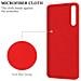 Custodia Compatibile Con Huawei P20 Pro In Liquid Rosso - Coperchio Protettivo In Silicone Tpu Flessibile Con Anello - Foto miniatura 5