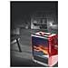 Caminetto Rosso - - Caminetto Portatile E Compatto - Rosso - Adulto - Effetto Fiamma - Regolabile 1500w - Foto miniatura 1