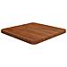 Piano Tavolo Quadrato Marrone Scuro 40x40x2,5cm Rovere Trattato - Foto miniatura 1