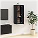 Mobile Porta Tv A Parete Nero 40x34,5x100 Cm - Foto miniatura 4