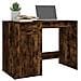 Scrivania Rovere Fumo 100x49x75 Cm In Legno Multistrato - Foto miniatura 3
