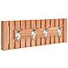 Appendiabiti Da Parete 42x8,5x14 Cm In Legno Massello Di Noce - Foto miniatura 2