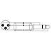 Cavo adattatore xlr (m) / Jack stereo 0,9 Bk - Foto miniatura 2