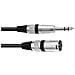 Cavo adattatore xlr (m) / Jack stereo 0,9 Bk - Foto miniatura 1
