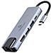 Adattatore Multiporta Usb Tipo C 5 In 1 Con Hub Hdmi, Pd E Lan - Foto miniatura 1