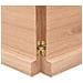 Ripiano Muro Marrone 160x30x (2-4) cm Massello Rovere Trattato - Foto miniatura 3