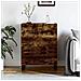 Credenza Rovere Fumo 69,5x34x90 Cm In Legno Multistrato - Foto miniatura 1