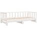 Divano Letto Con Letto Estraibile Bianco 80x200cm Massello Pino - Foto miniatura 6