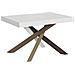 Tavolo Allungabile 90x140/244 Cm Volantis Telaio Gambe 4 Colori (c) - Bianco Frassino - Foto miniatura 5