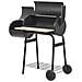 SATAH Grill Carrello Carbone (combustibile) Nero - Foto miniatura 2