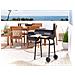 SATAH Grill Carrello Carbone (combustibile) Nero - Foto miniatura 1