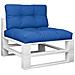 Cuscini Per Pallet 2 Pz Blu Reale In Tessuto - Foto miniatura 3