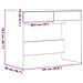 Scrivania Rovere Nero 101x50x76,5 cm in Legno Multistrato - Foto miniatura 4