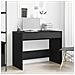 Scrivania Rovere Nero 101x50x76,5 cm in Legno Multistrato - Foto miniatura 1