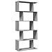 Libreria Divisorio 5Piani Grigio Sonoma 70x24x161cm Truciolato - Foto miniatura 1