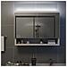 Lusso Casadino -  Armadietto A Specchio Con Led Bianco 80x15x60 Cm In Mdf - Foto miniatura 2