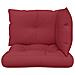 Cuscini Per Pallet 3 Pz Rosso Vino In Tessuto - Foto miniatura 5