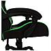 Sedia Da Gaming Con Luci A Led Rgb Verde E Nera In Similpelle - Foto miniatura 8