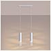 Lampada A Sospensione Lami 2 Bianco Sl. 1687 - Moderno Lampada A Sospensione Bianco 125x33x6 Cm - Foto miniatura 3