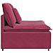 Modulo Centrale Divano Modulare con Cuscini Rosso Vino 100 cm - Foto miniatura 4