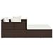 Lettino con Cuscini Marrone 182x118x63 cm in Polyrattan - Foto miniatura 4