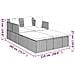 Lettino con Cuscini Marrone 182x118x63 cm in Polyrattan - Foto miniatura 8