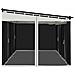 Gazebo con Pareti in Rete Crema 6x3 m in Acciaio - Foto miniatura 5