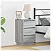 Mobile Notte con LED Grigio Sonoma 39x34.5x65 cm Legno ingegnerizzato - Foto miniatura 2