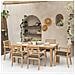 Set Di Mobili Da Giardino Allungabili 180/240cm Padar In Legno Di Acacia 8 Posti - Cuscini Grigi - Foto miniatura 8