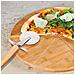 Vassoio Per Pizza In Bambù Con Tagliere Pizza Bois Inox Taglio Preciso, Marrone Chiaro - Foto miniatura 2