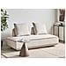 Chaise Longue Seillans Tessuto Beige Chiaro - Foto miniatura 1