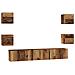 Set mobile TV 7 pcs Legno vecchio 60 x 30 x 30 cm - Foto miniatura 1