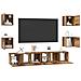 Set mobile TV 7 pcs Legno vecchio 60 x 30 x 30 cm - Foto miniatura 3