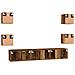Set mobile TV 7 pcs Legno vecchio 60 x 30 x 30 cm - Foto miniatura 9