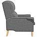 poltrona Grigio scuro 76 x 94 x 102 cm Microfibra - Foto miniatura 5