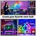 Striscia Led Neon Rgbic 10m - Spina Eu, Silicone Flessibile, Controllo Remoto E Bluetooth - Foto miniatura 5