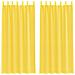Tende in Voile con Passanti 2 pz Giallo 140x225 cm - Foto miniatura 1