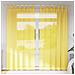 Tende in Voile con Passanti 2 pz Giallo 140x225 cm - Foto miniatura 2