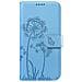 Custodia A Portafoglio Per Iphone 17 Pro Max Premium Design Fiori Farfalla, Blu Chiaro - Foto miniatura 1