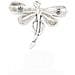 Spilla Libellula In Argento Zama Placcato 6,5x8 Cm - Foto miniatura 2